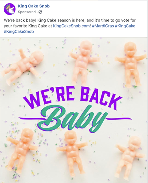 King cake baby post